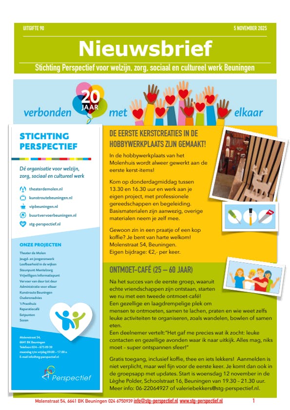 Nieuwsbrief Stichting Perspectief november