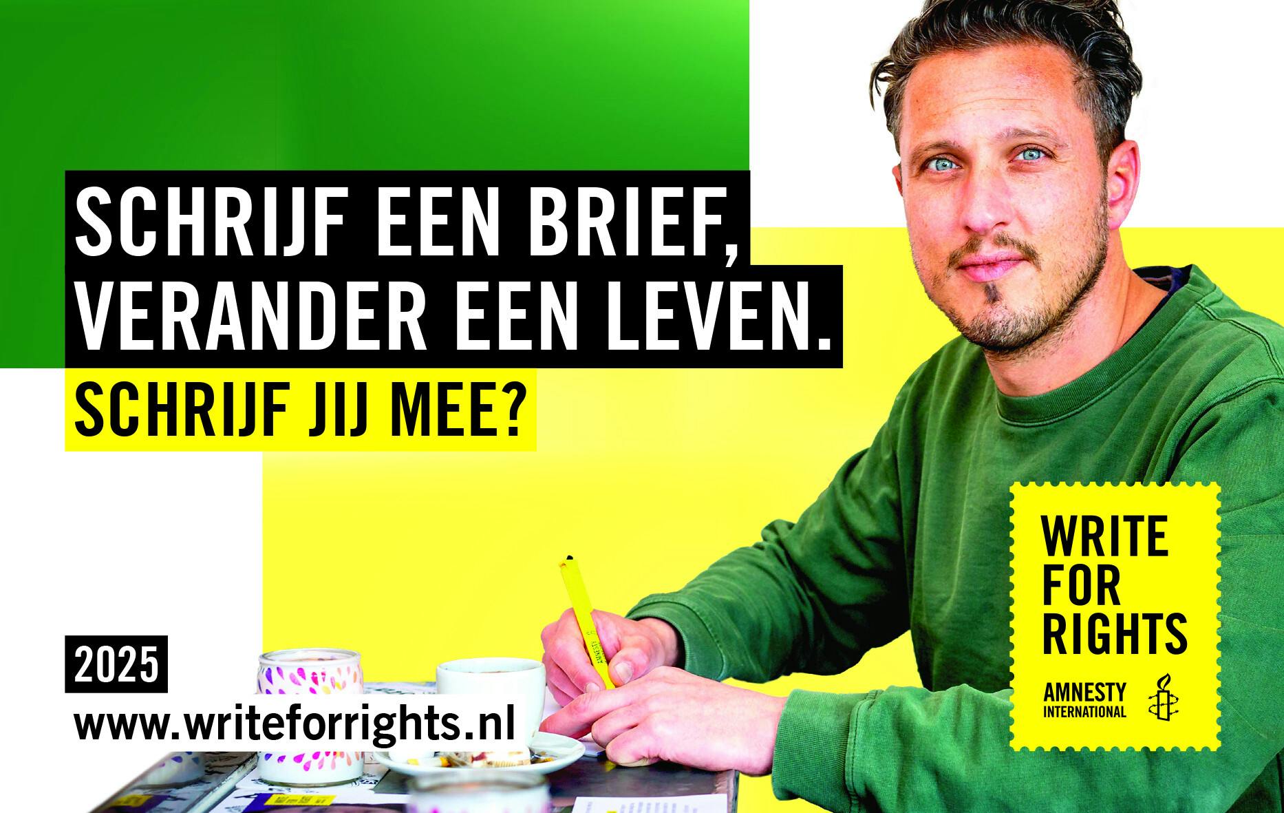 Schrijf voor mensenrechten