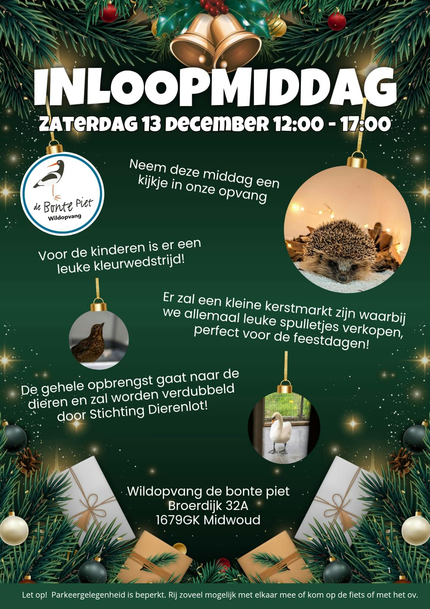 Inloopmiddag Bonte Piet op 13 december!