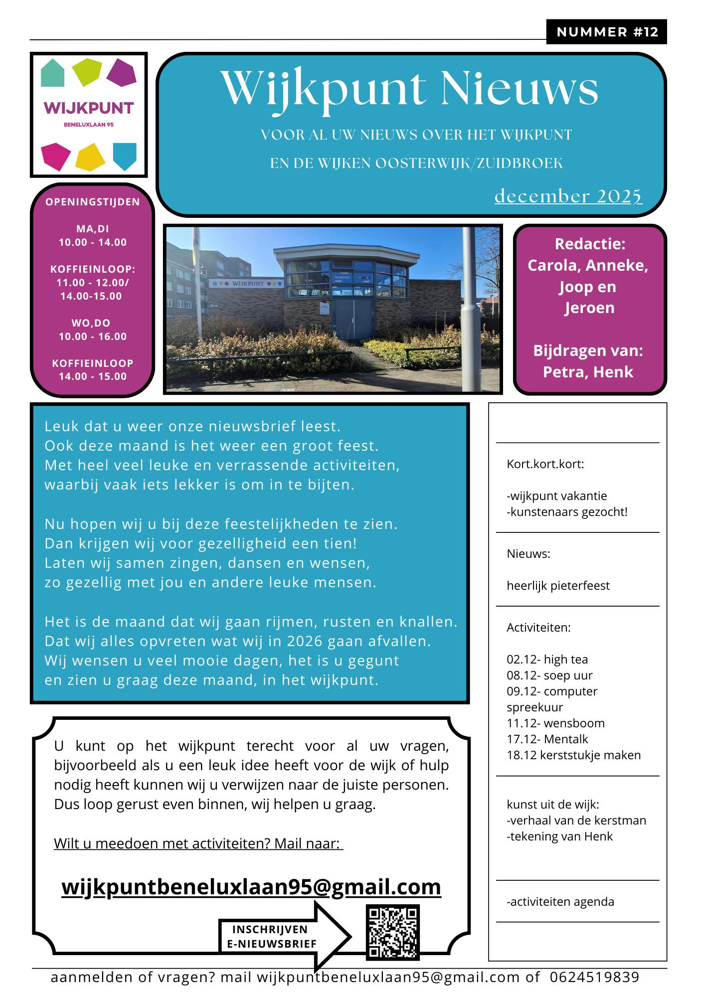 Nieuwsbrief wijkpunt nieuwsbrief december