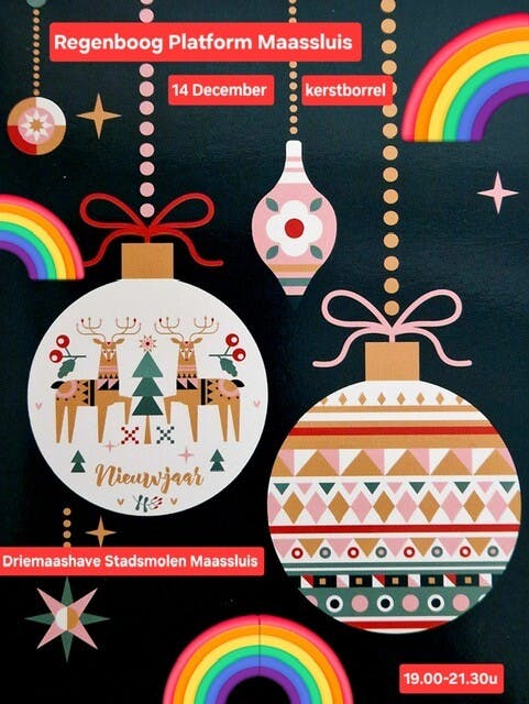 Feestelijke kerstborrel