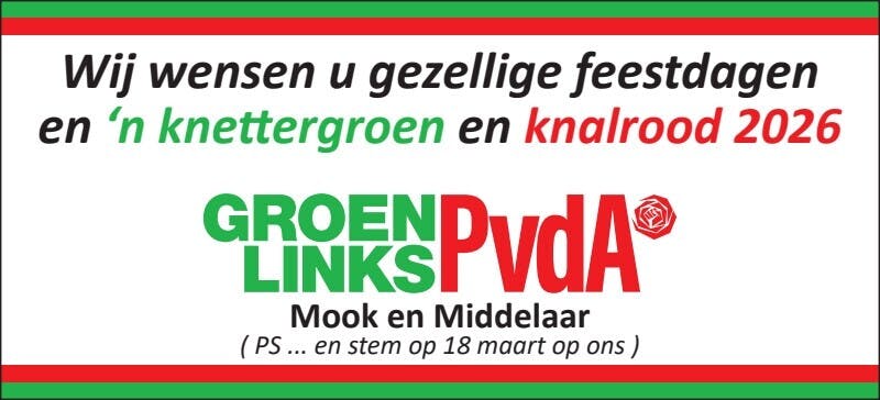 Gezellige feestdagen gewenst!