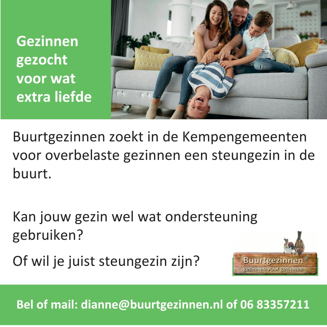 Al eens aan Buurtgezinnen gedacht?