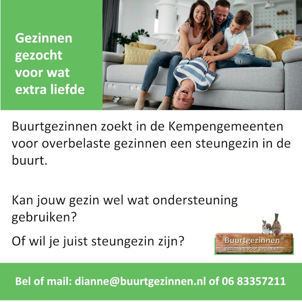 Al eens aan Buurtgezinnen gedacht?