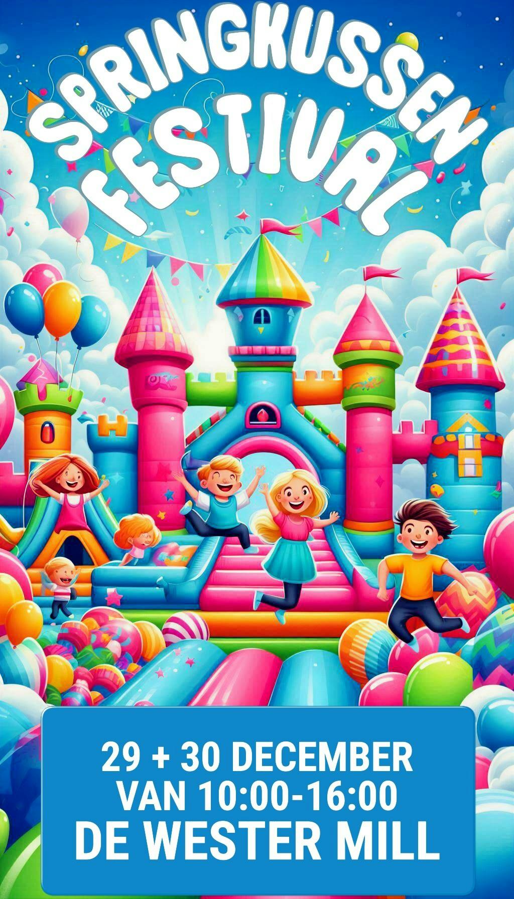 Springkussen Festival in de Wester