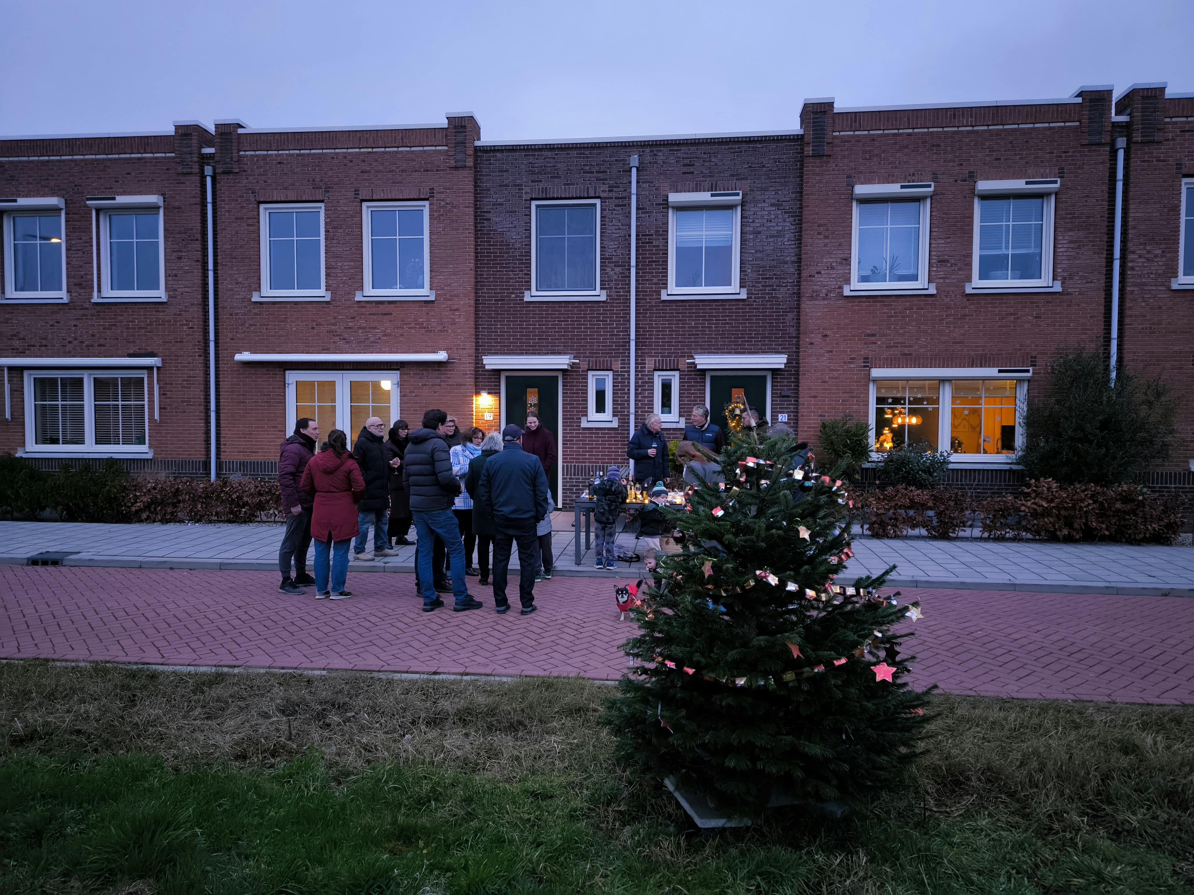 Straat kerstboom/ kerstborrel 