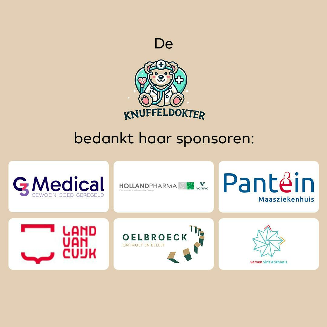 Sponsoren Knuffeldokter bedankt
