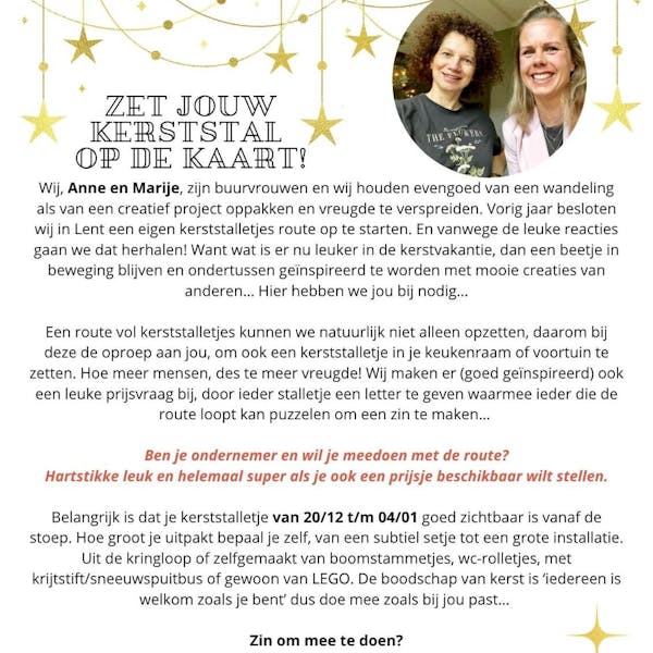 Doe mee aan de leukste wandelroute van Lent deze kerstvakantie