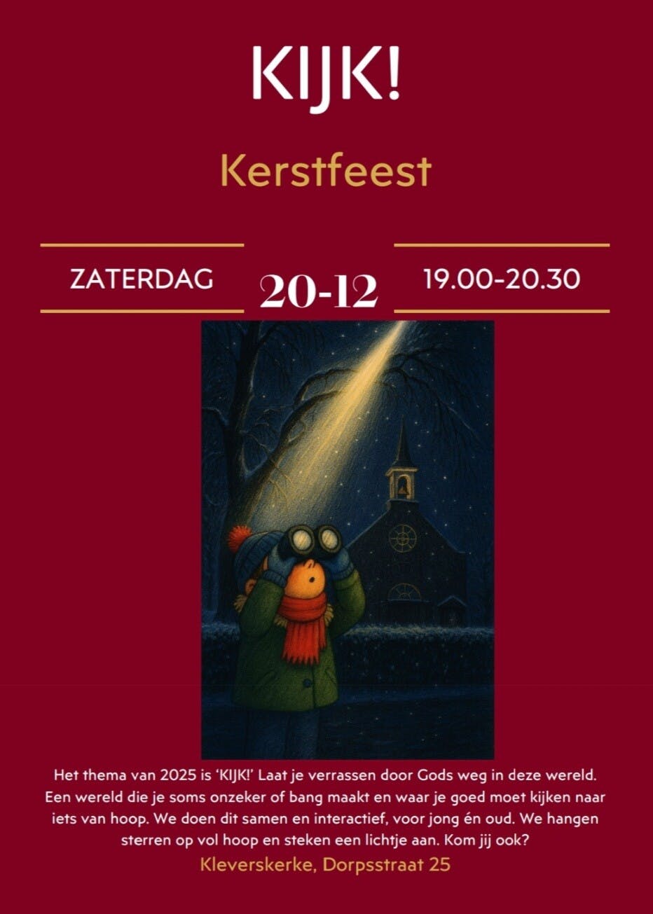 Vier Kerst met ons in Kleverskerke!