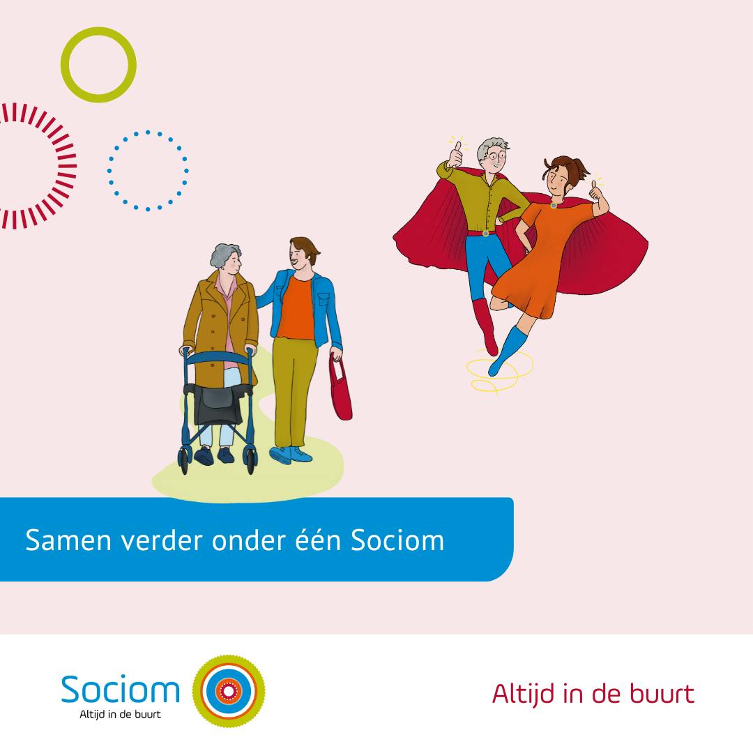 Sociom is er voor mantelzorgers en vrijwilligers