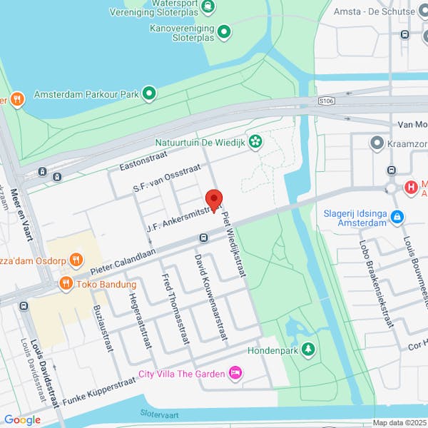 Amsterdam Nieuw-West, verkeersbesluit Piet Wiedijkstraat hoek J.F. Ankersmitstraat 1 aanleg twee elektrische oplaadvakken