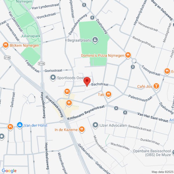 Aanvraag bouwobjectenvergunning voor het plaatsen van bouwobjecten Bachstraat 22 Nijmegen vanaf 05-01-2026 t/m 31-03-2026