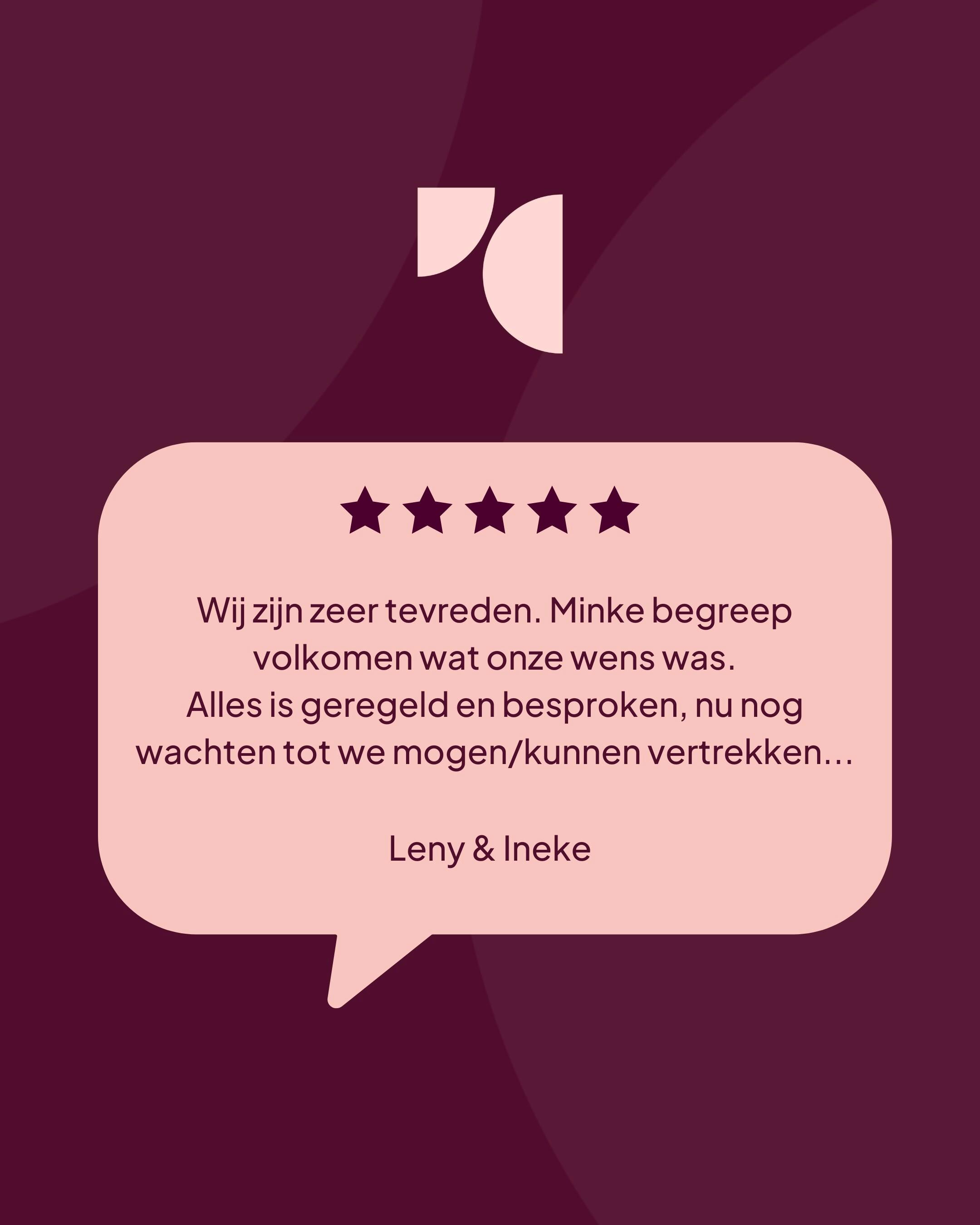 De voorpret is voorbij, maar de mooie herinneringen blijven! 