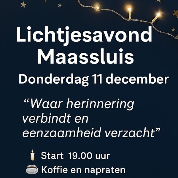 Samen herdenken op Lichtjesavond
