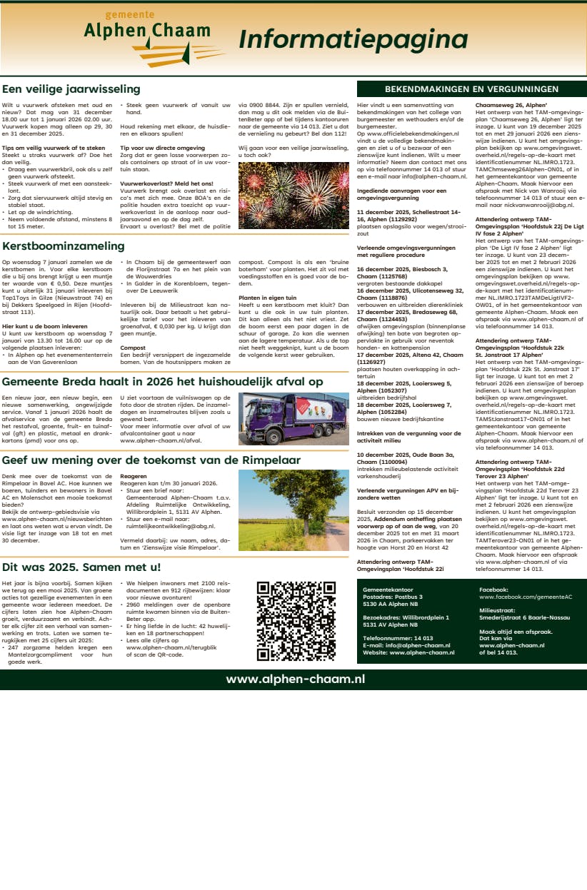 Informatiebulletin week 51 2025