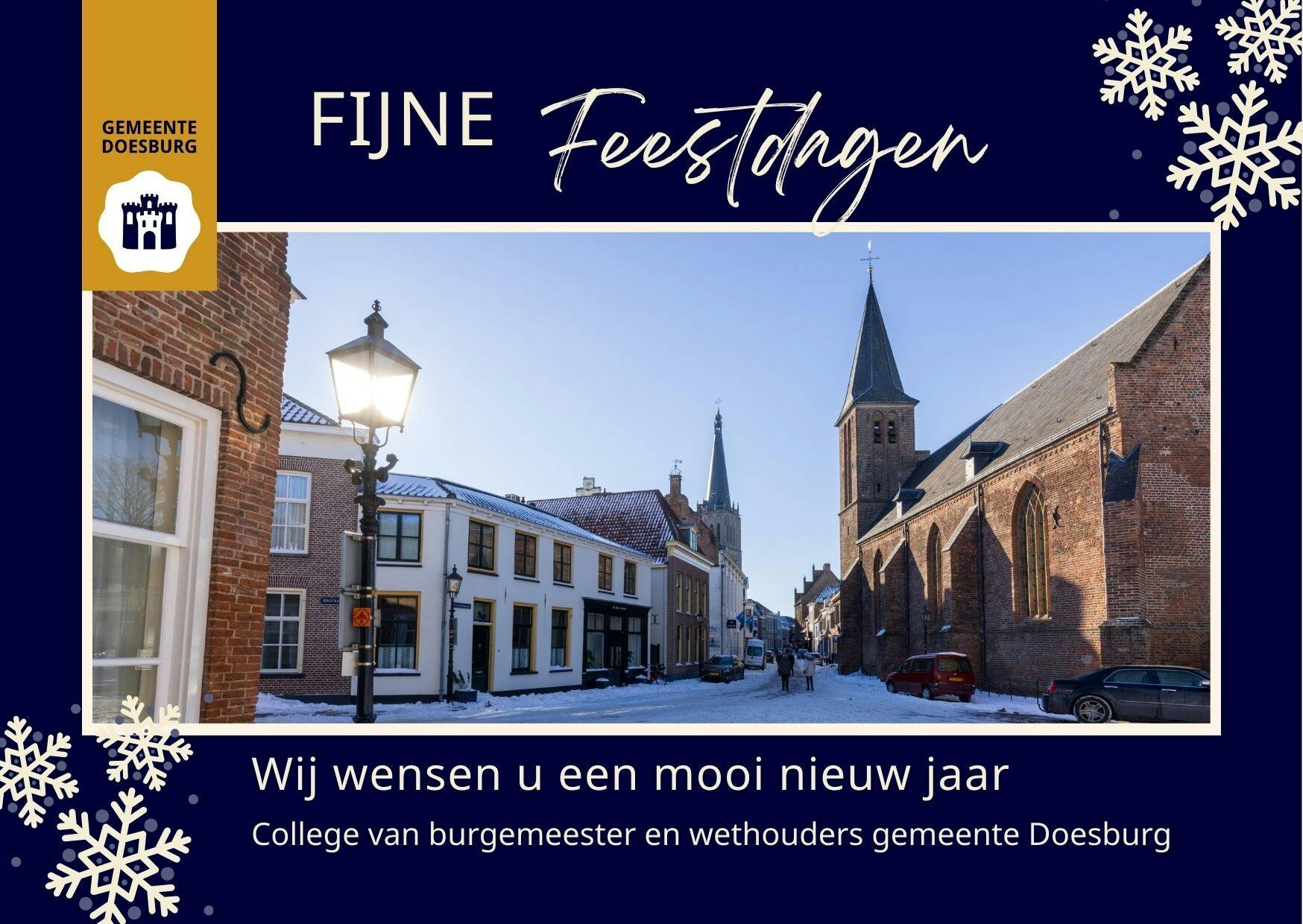 Kerstgroet en nieuwjaarsuitnodiging namens de gemeente