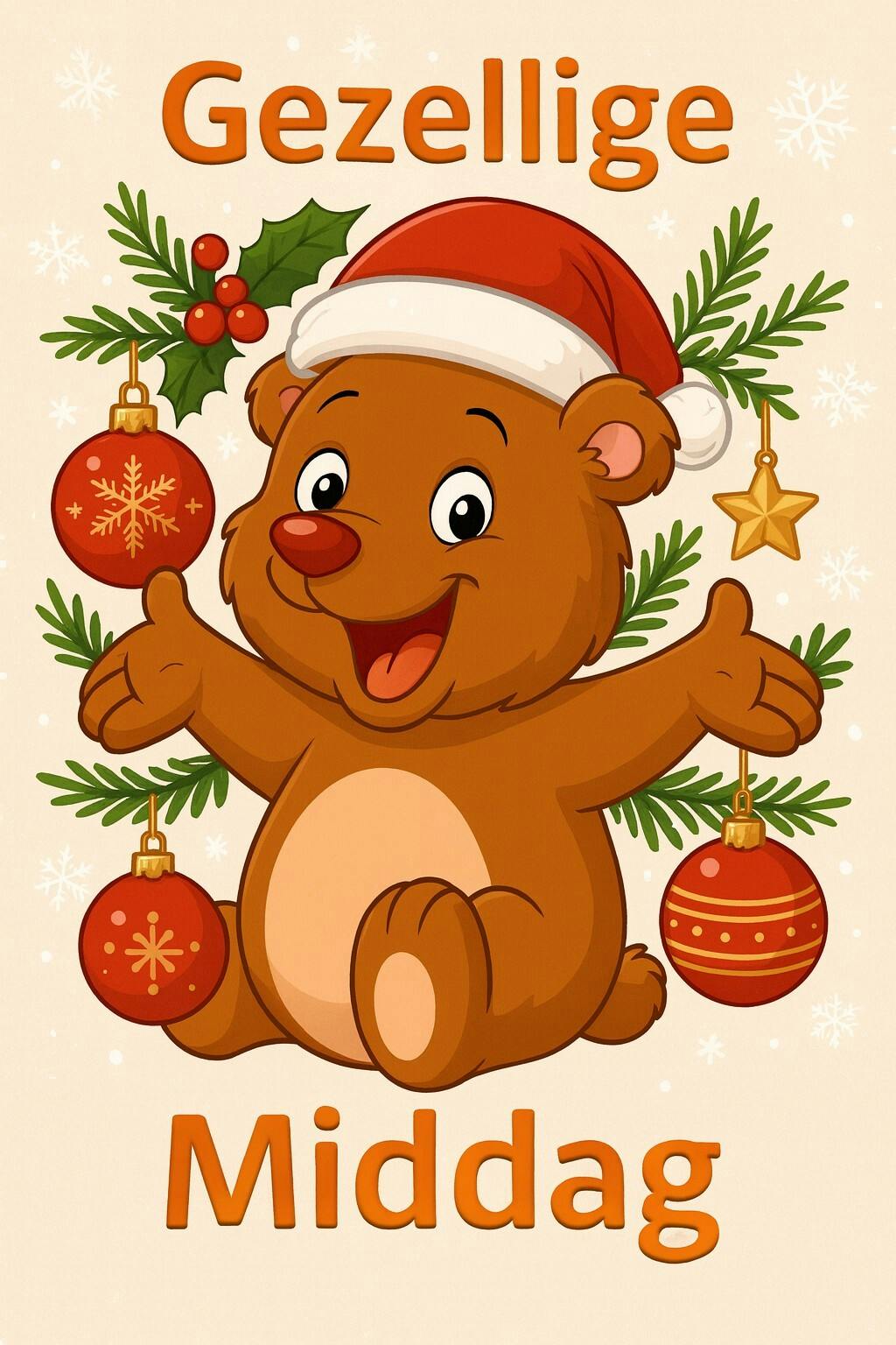 Even geen kerstdrukte, wél gezelligheid!