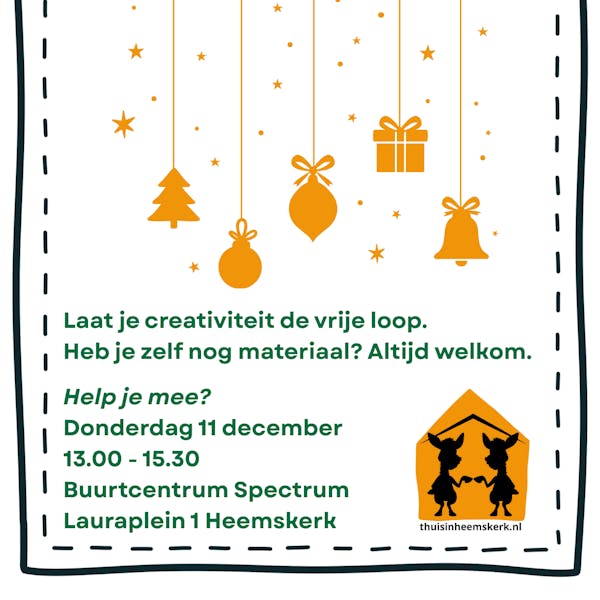 Kersthangers maken als cadeau voor ouderen