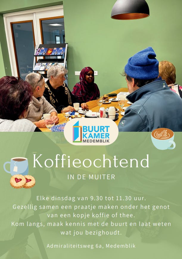 Kom langs bij de koffieochtend!