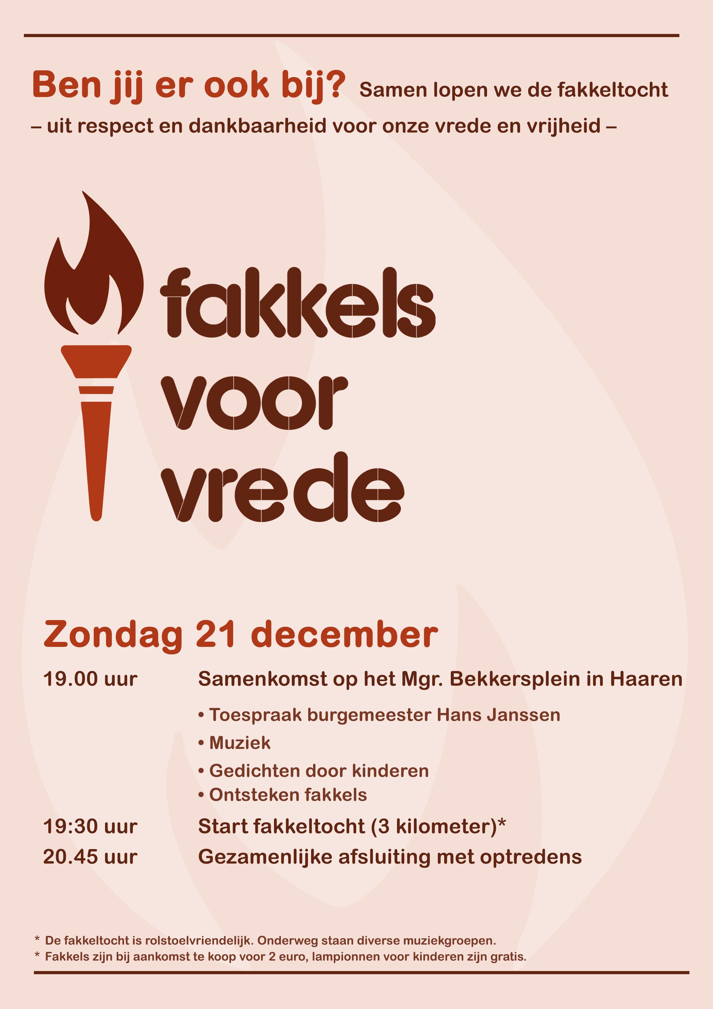 Fakkels voor vrede: Loop mee!