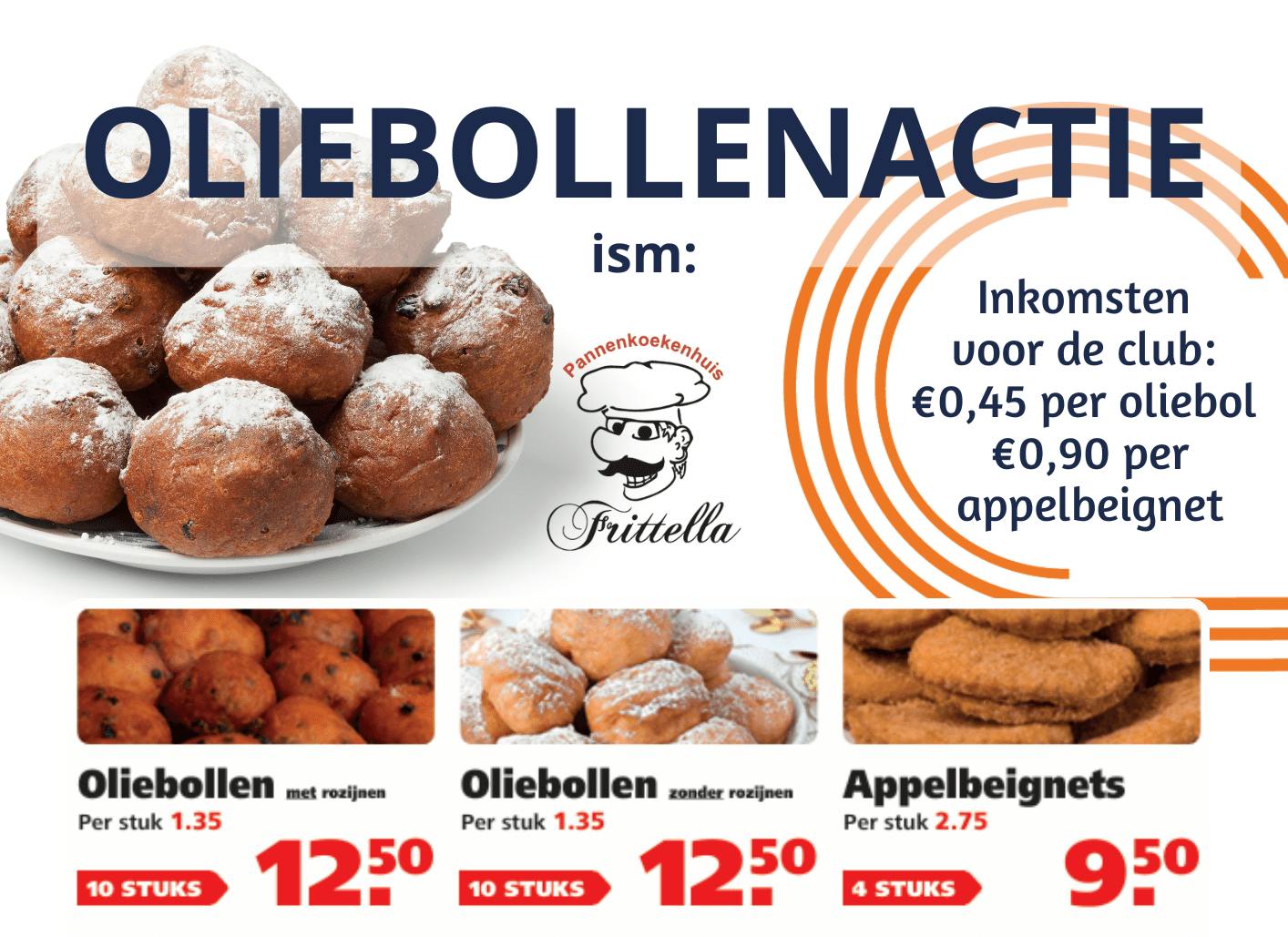 Bestel oliebollen van Fritella en steun AV Passaat