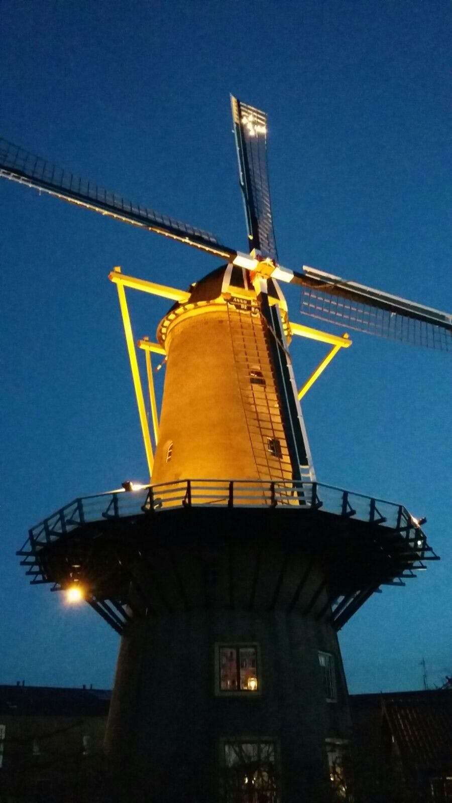 De Kerstster in Korenmolen "De Hoop"