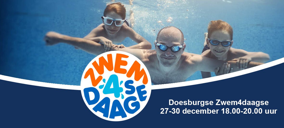 Duik in de gezelligheid van de zwem4daagse!
