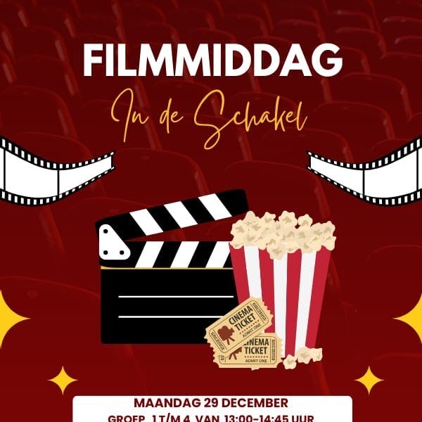 🎬 Kom gezellig naar de Filmmiddag in De Schakel! 🍿