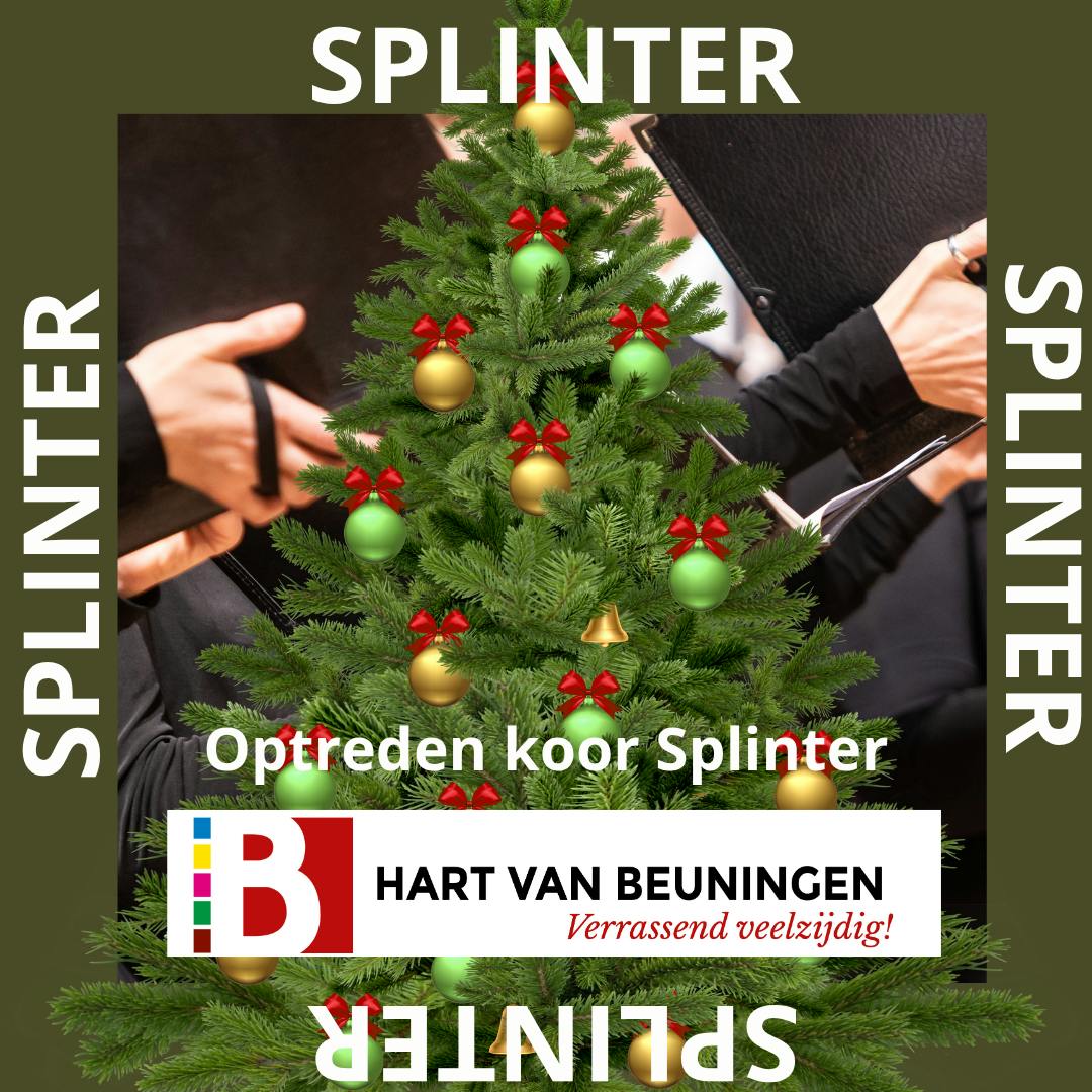 Optreden koor Splinter in de passage