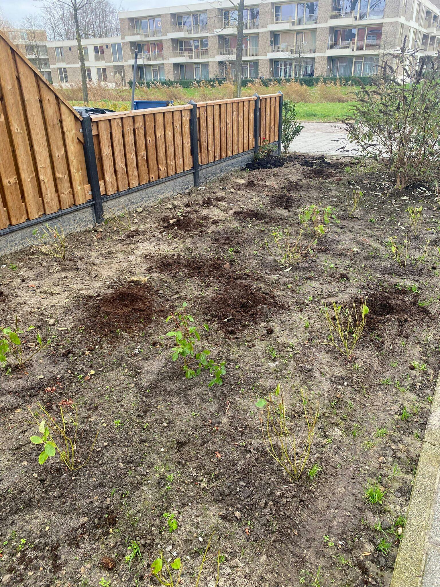 Behoud de plantvakken, neem er niets uit weg