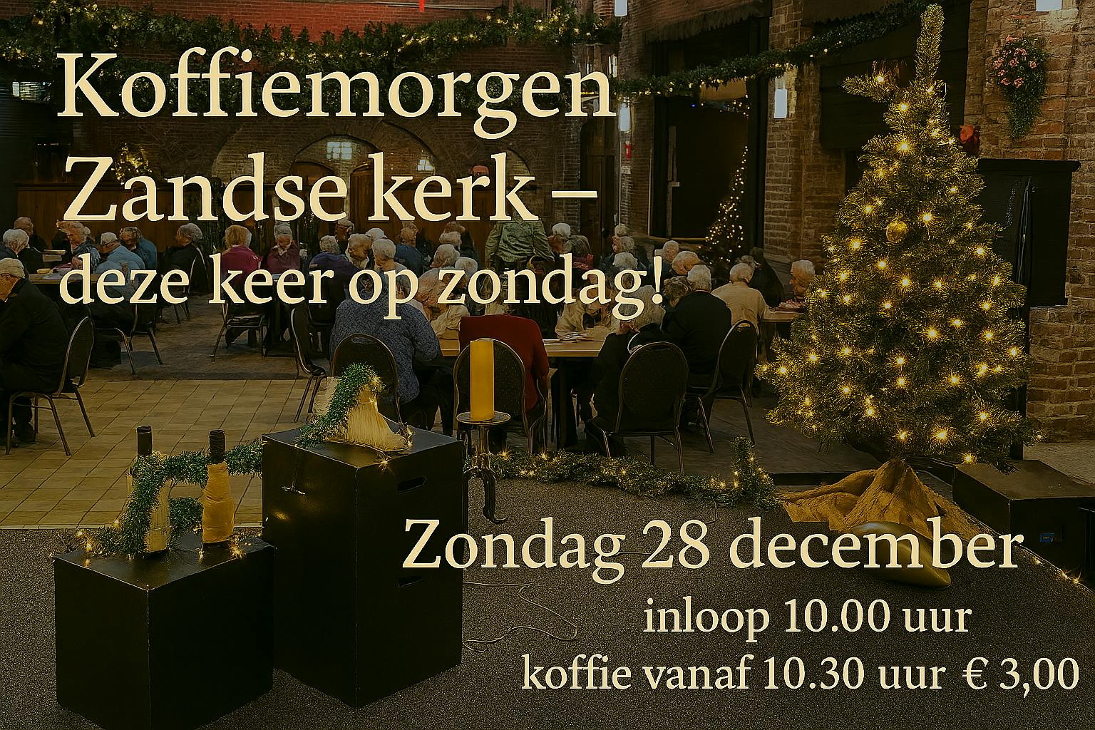 Koffiemorgen Zandse kerk – deze keer op zondag!
