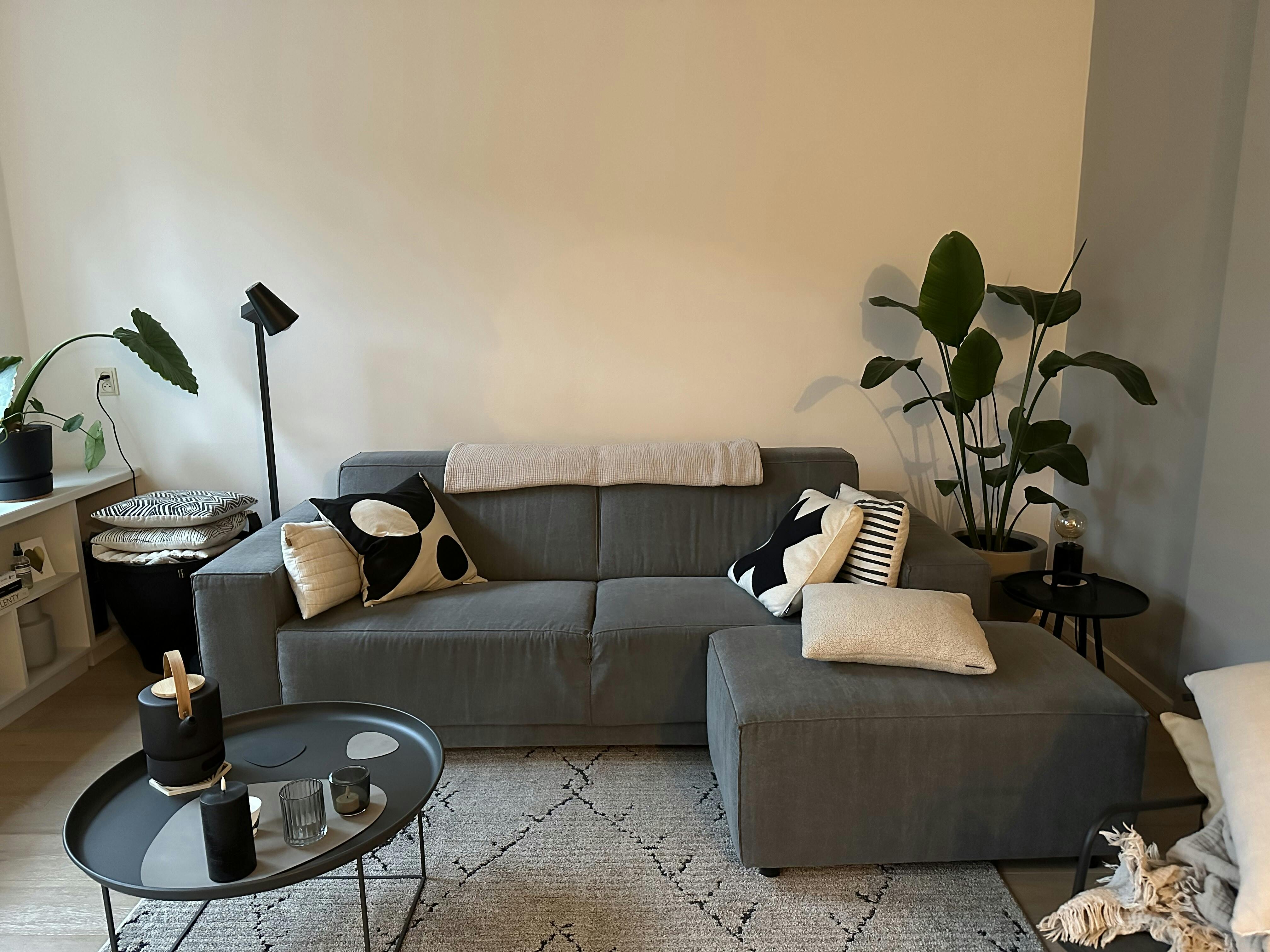 3 zits bank met hocker