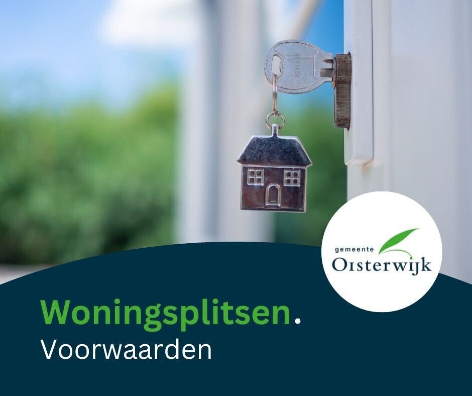 Woningsplitsen nu mogelijk in onze gemeente