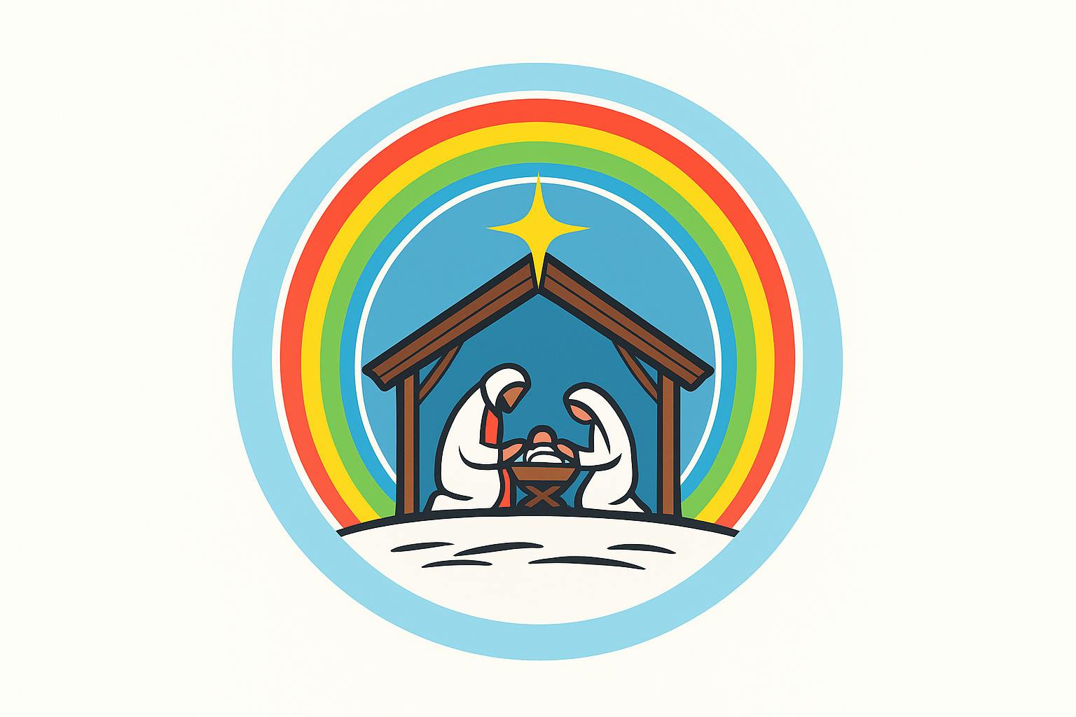 Regenboogviering in de Lutherse kerk op de 4e advent