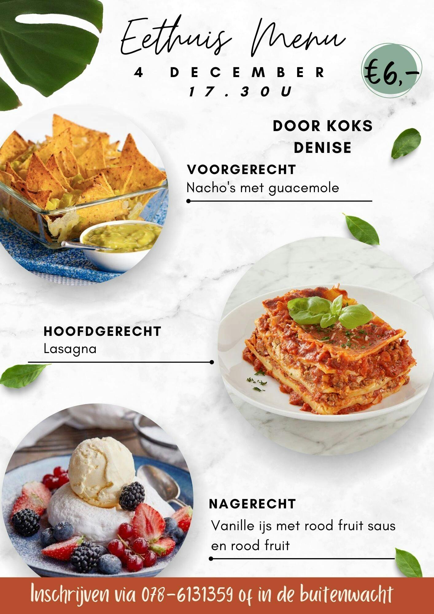 Eethuis: Geniet van een Heerlijke 3-Gangenmaaltijd op Donderdagavond