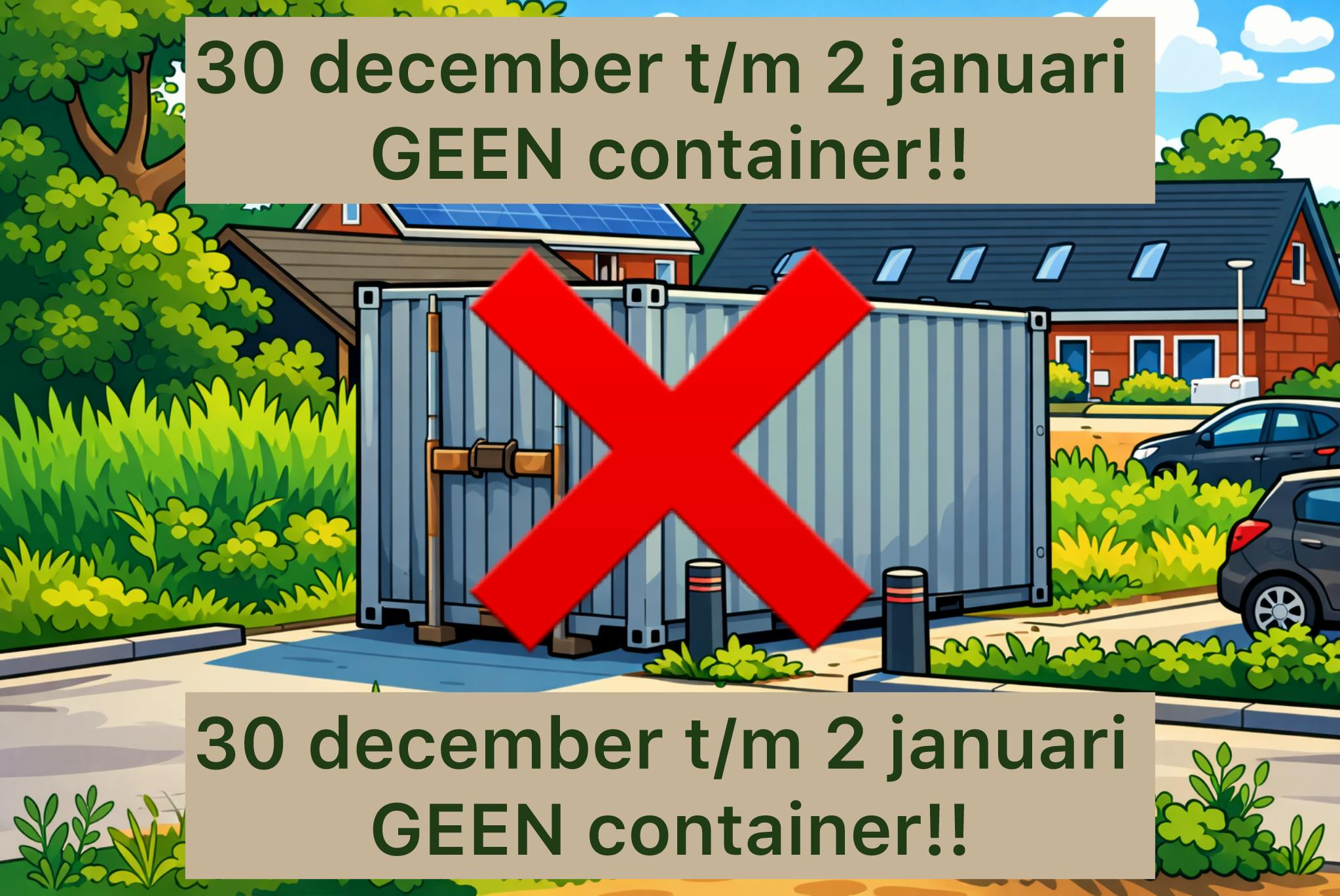 ♻️❌Geen container! ❌♻️