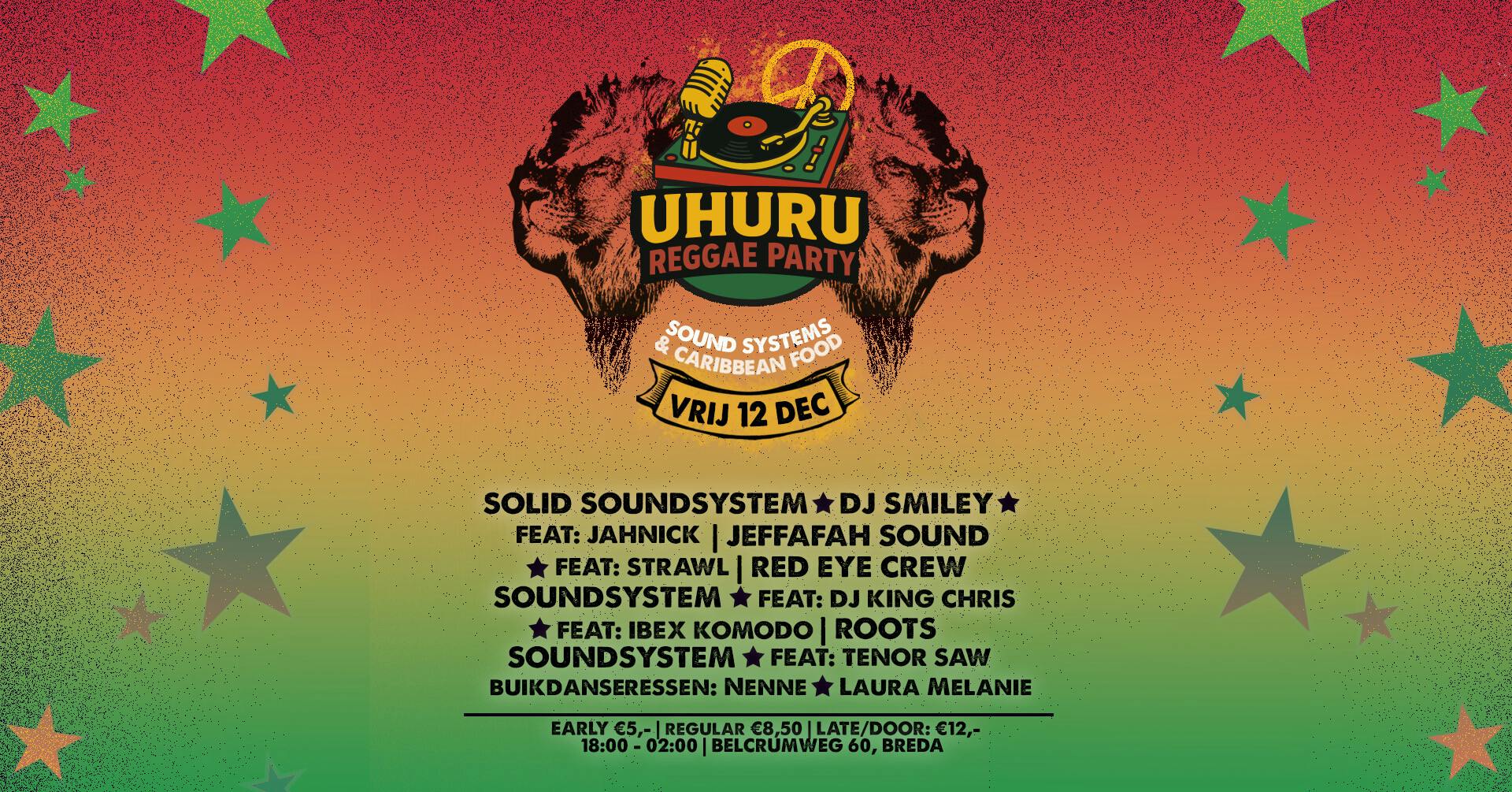 Uhuru Reggae Party | Benefit Rebuilding Jamaica