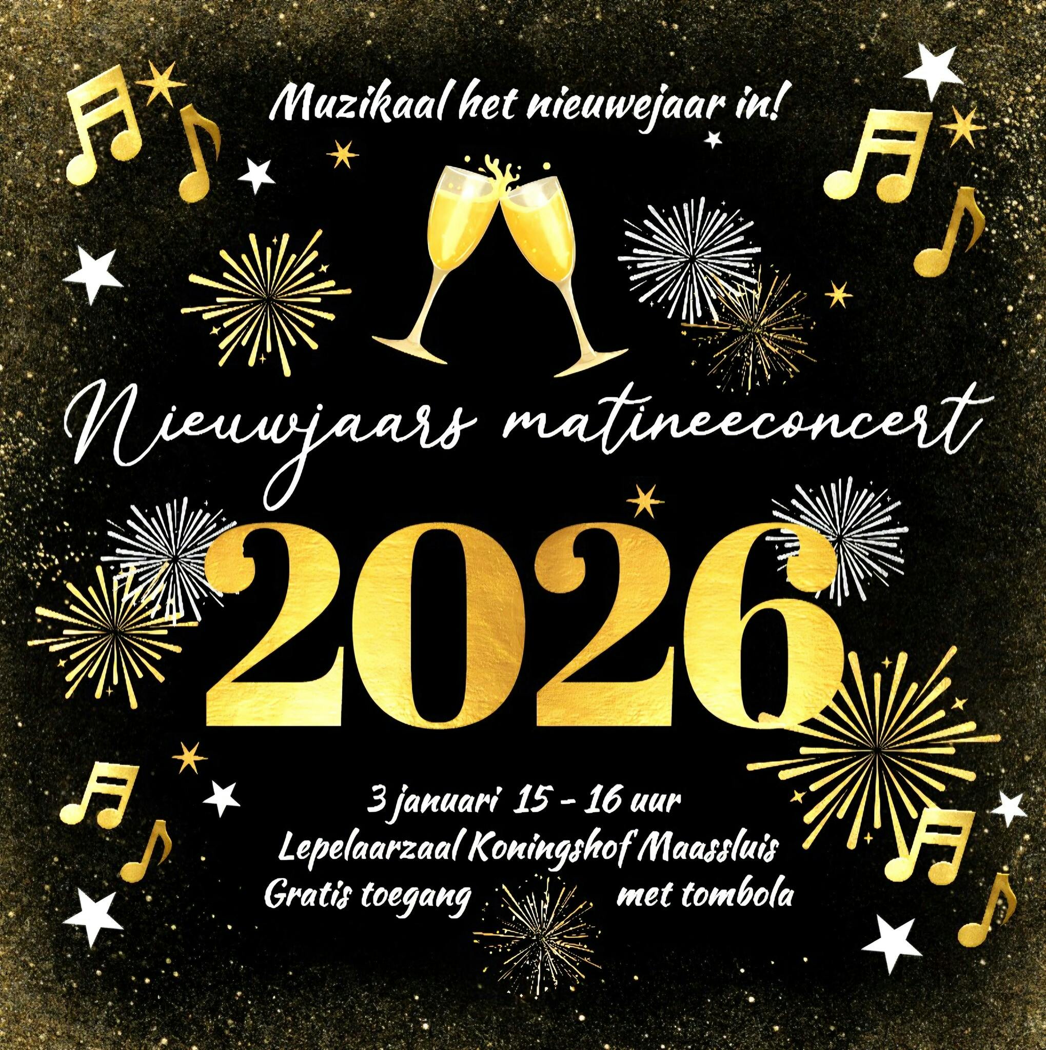 Nieuwjaarsconcert Maassluise Harmonie | zaterdagmiddag 3 januari 2026