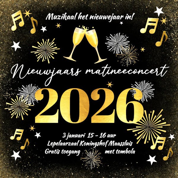 Nieuwjaarsconcert Maassluise Harmonie | zaterdagmiddag 3 januari 2026
