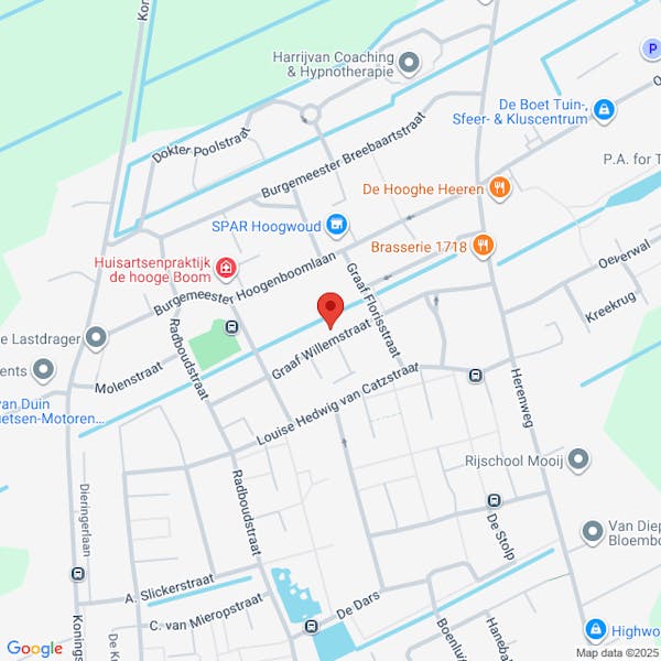 Aanvraag vergunning voor het verlagen van de trottoir voor een inrit , Graaf Willemstraat 19, 1718BR Hoogwoud