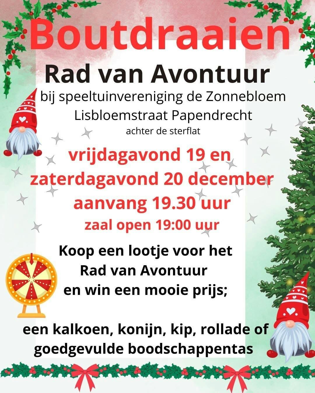 Boutdraaien bij speeltuin de Zonnebloem