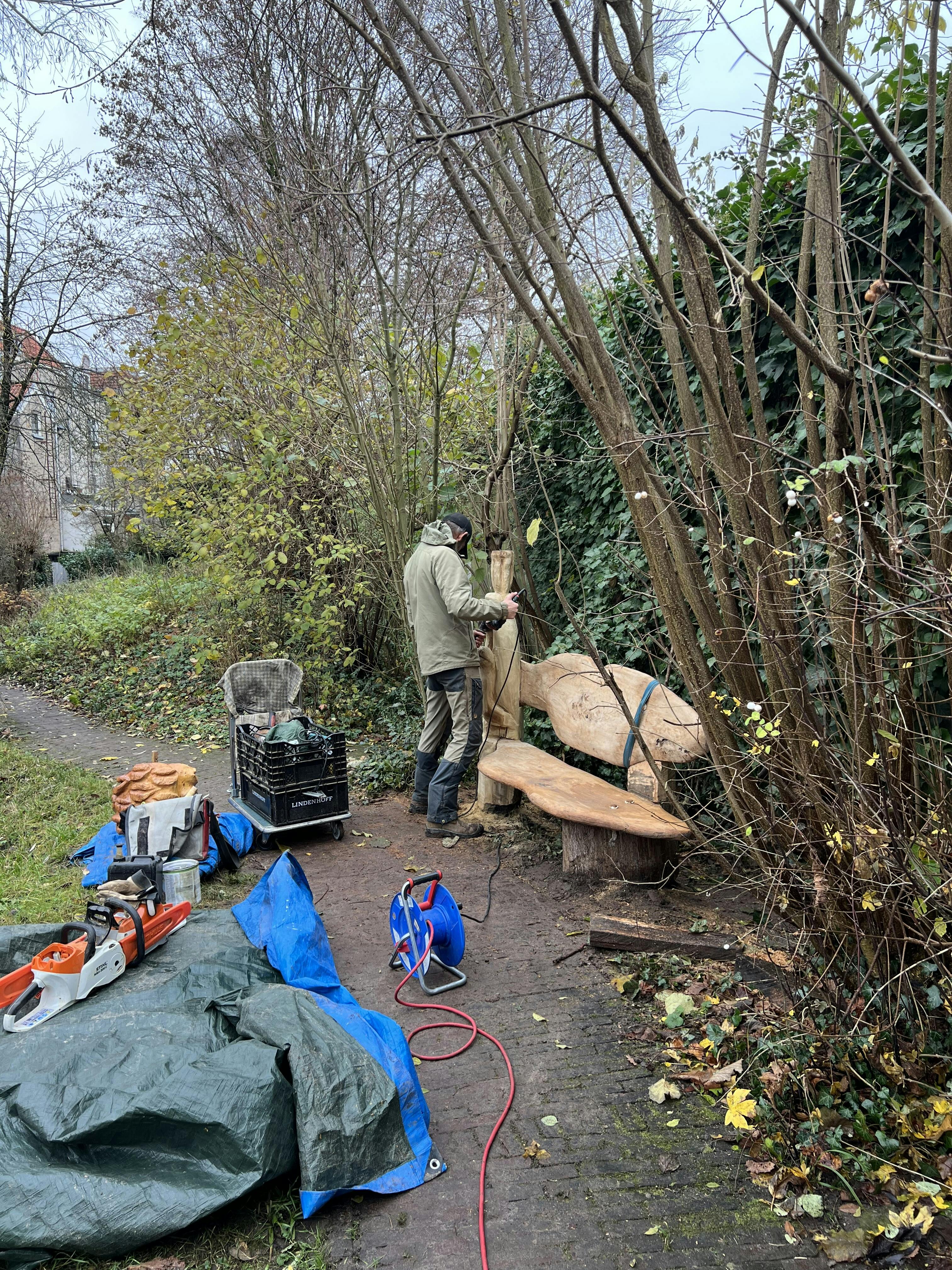 3e bankje van Bart Lucassen in de Watertuin