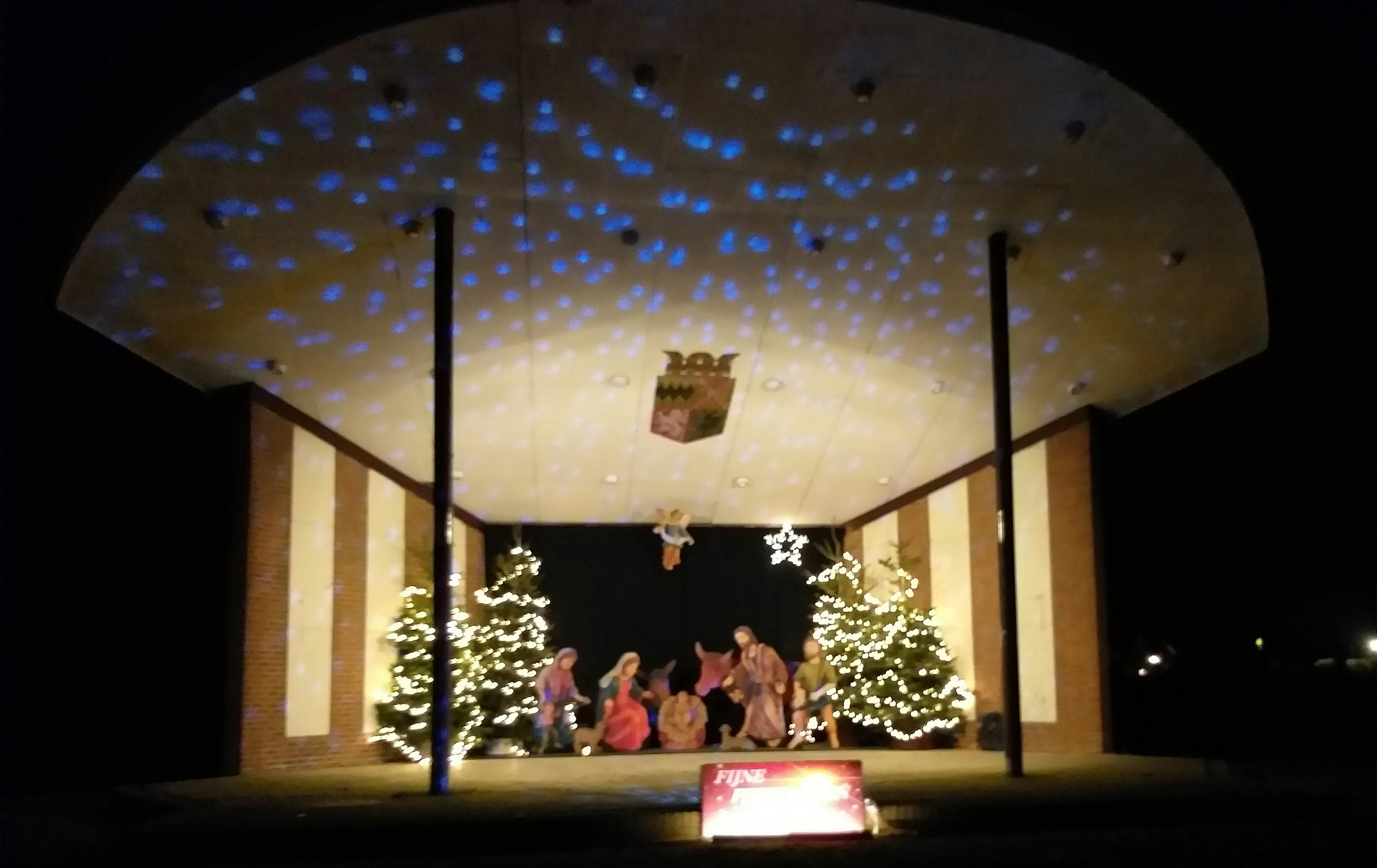 Winssense muziekkoepel in kerstsfeer