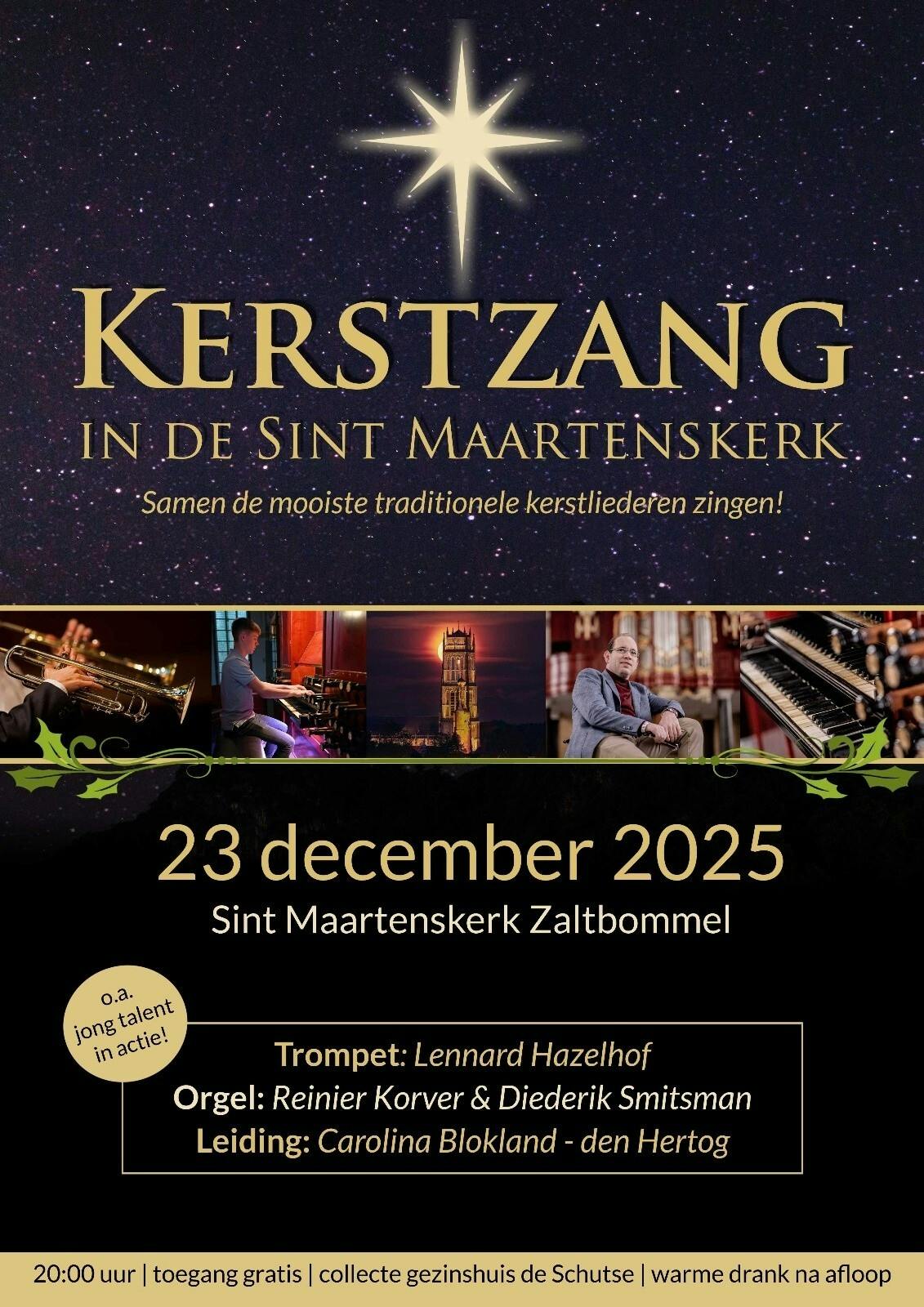 Kerstzangavond in de Grote of Sint-Maartenskerk Zaltbommel