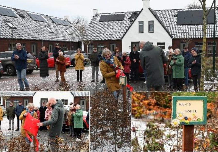 Eerbetoon voor initiator van 't Hofje in Ledeacker