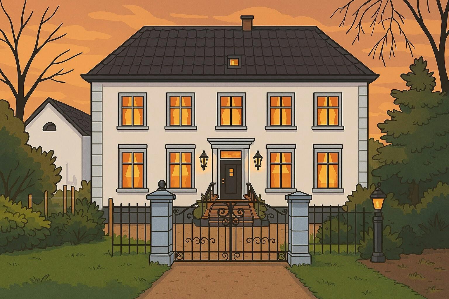 Word je onze nieuwe buur in het landhuis?