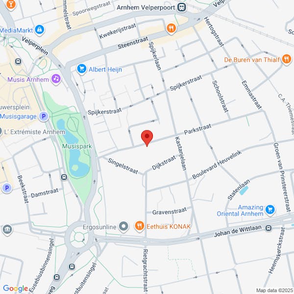 Gemeente Arnhem - aanvraag oneigenlijk gebruik openbare grond, Bouwafvalcontainer, Parkstraat 26