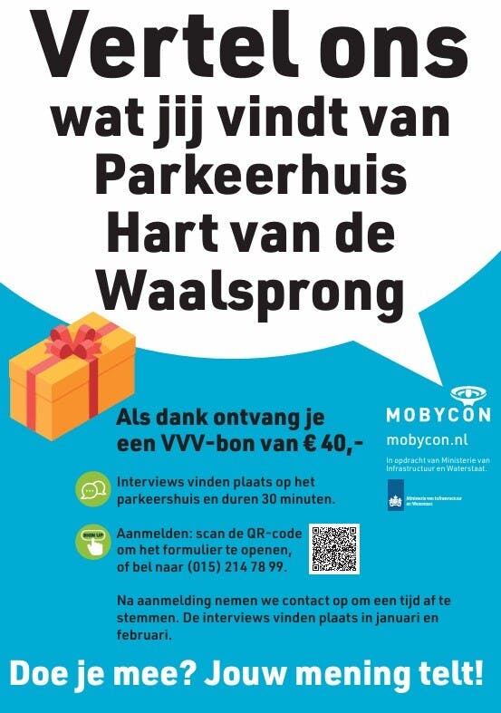 Onderzoek naar ervaringen Parkeerhuis Hart van de Waalsprong – deelnemers gezocht!