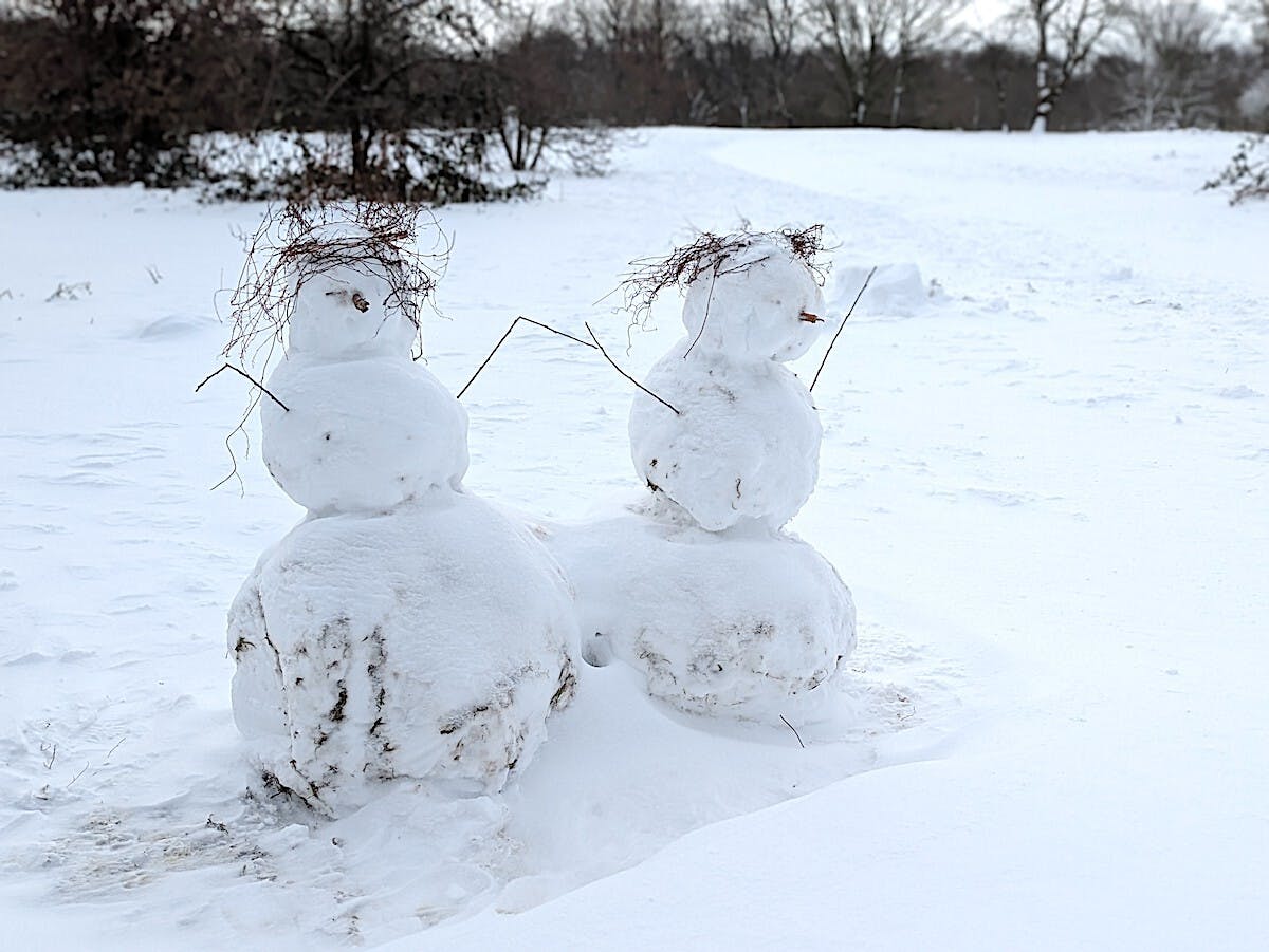 Sneeuw op de Hunnerberg