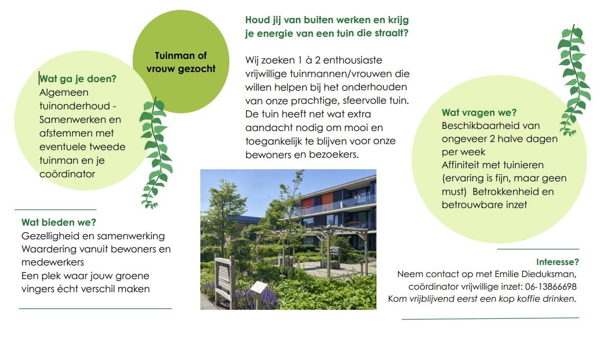 Word tuinvrijwilliger en deel jouw ideeën